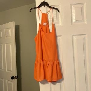 Pink lily women’s medium coral blouse new without tags